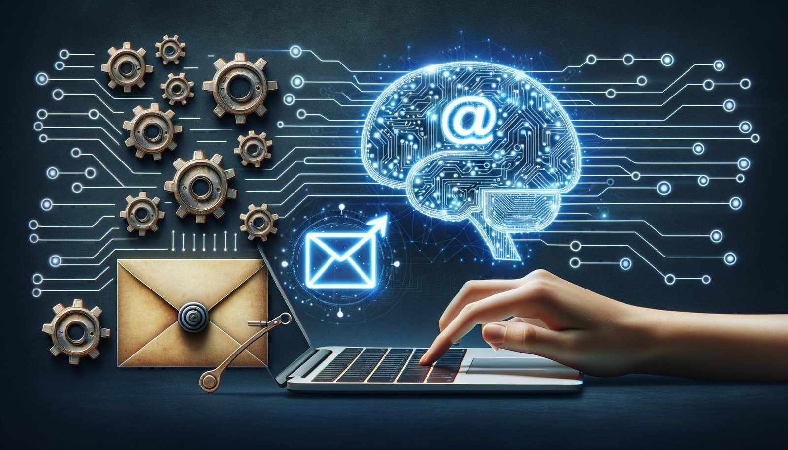 Ein Dashboard zeigt, wie KI E-Mail-Marketing-Kampagnen automatisiert und optimiert.