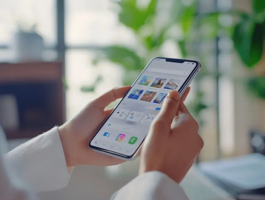 KI und Marketing auf dem Mobiltelefon KI und Marketing auf dem Mobiltelefon